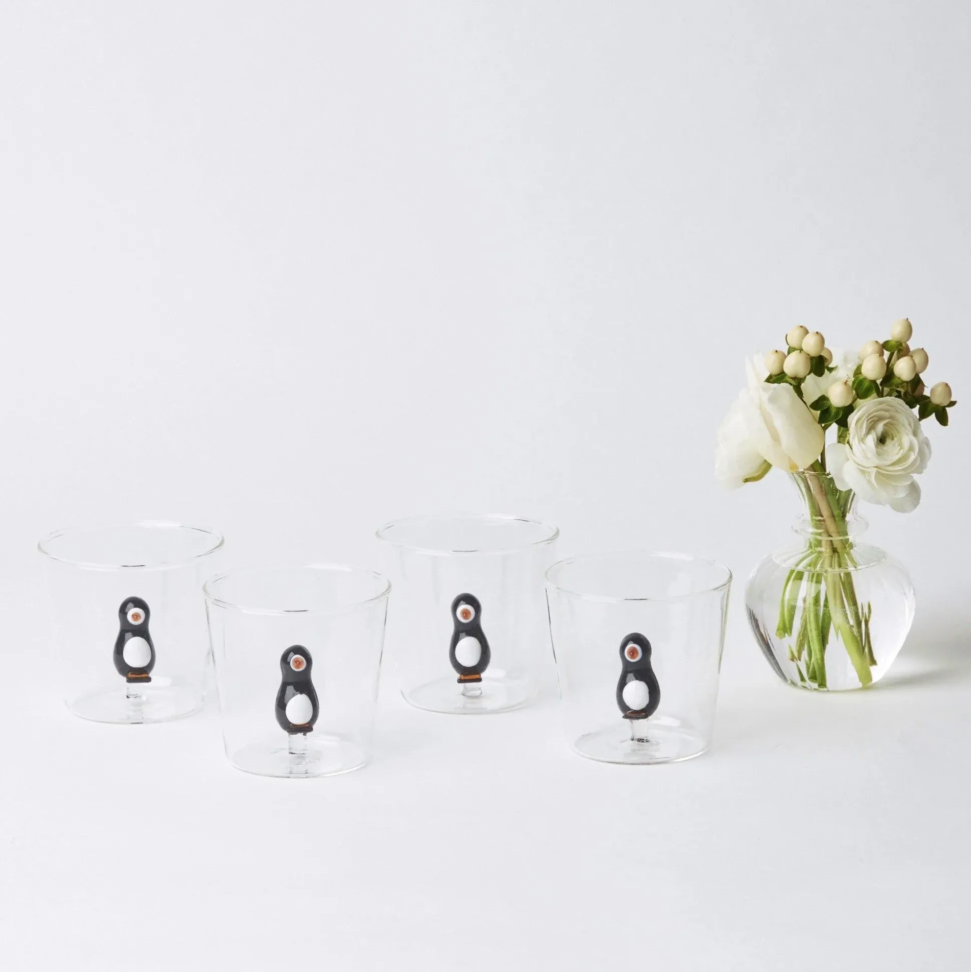 Penguin Water Glasses (Set Of 4)