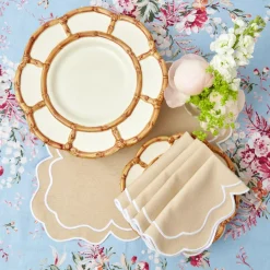 Petal Bamboo Ceramic Dinner Plate