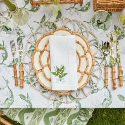 Petal Bamboo Ceramic Starter Plate