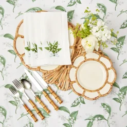 Petal Bamboo Ceramic Starter Plate