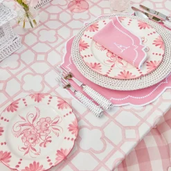 Pink Bamboo Tablecloth