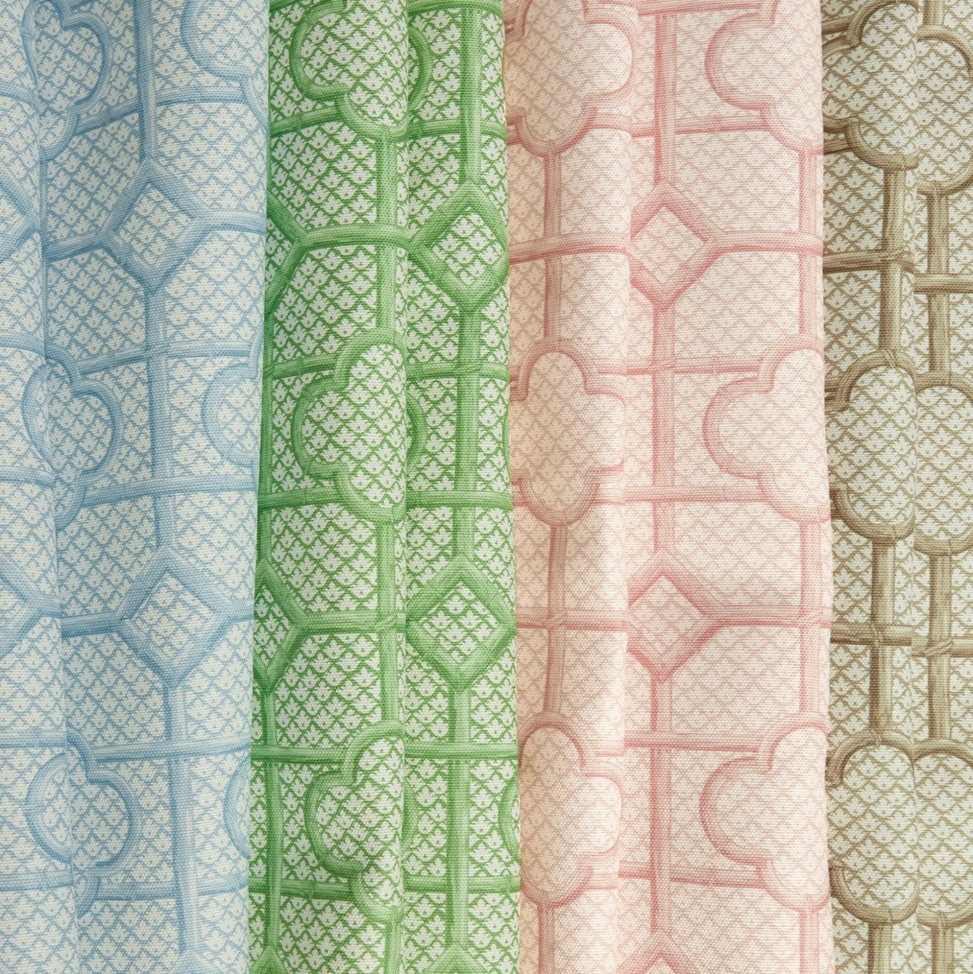 Pink Bamboo Trellis Fabric