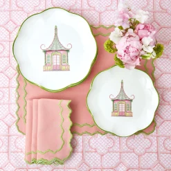 Pink Bamboo Trellis Tablecloth