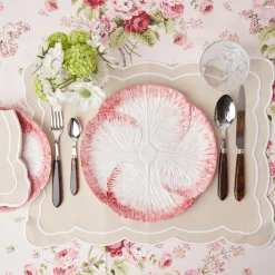 Pink Capri Lettuce Dinner Plate
