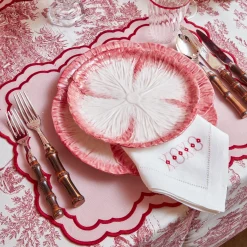 Pink Capri Lettuce Dinner Plate