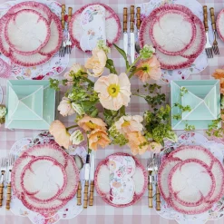Pink Capri Lettuce Starter Plate (Set Of 4)