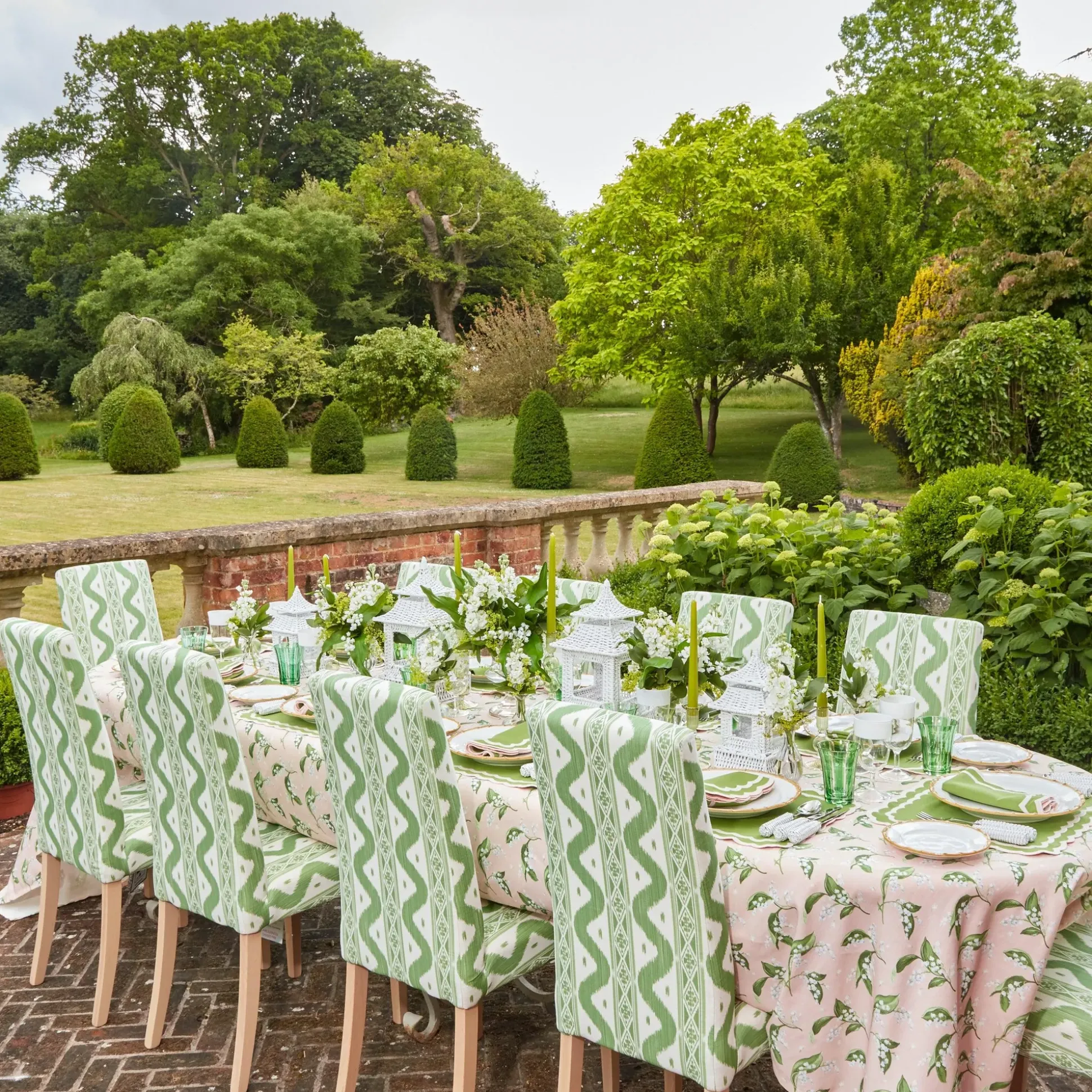 Pink Lily Of The Valley Tablecloth