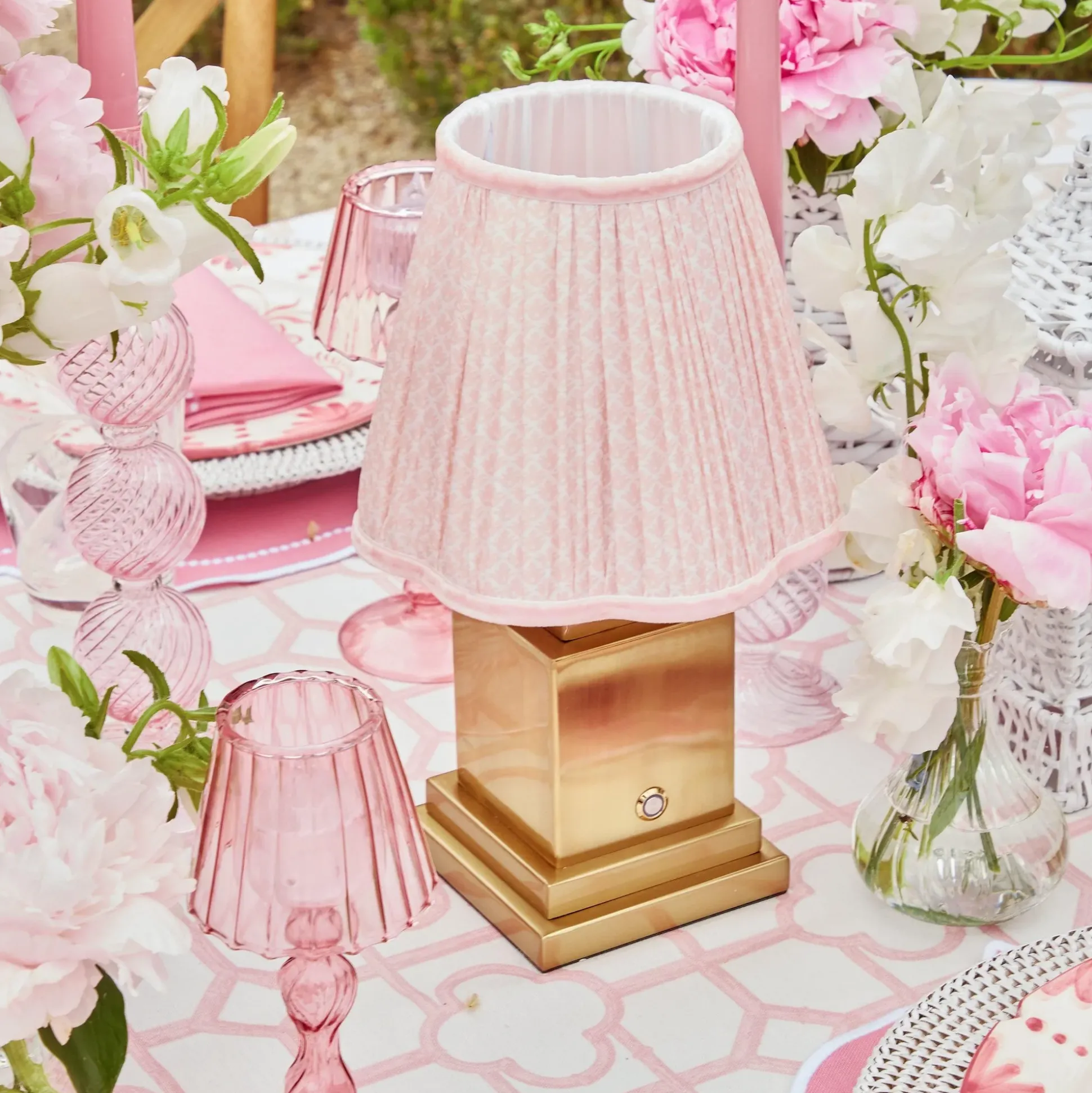 Pink Lotus Lampshade