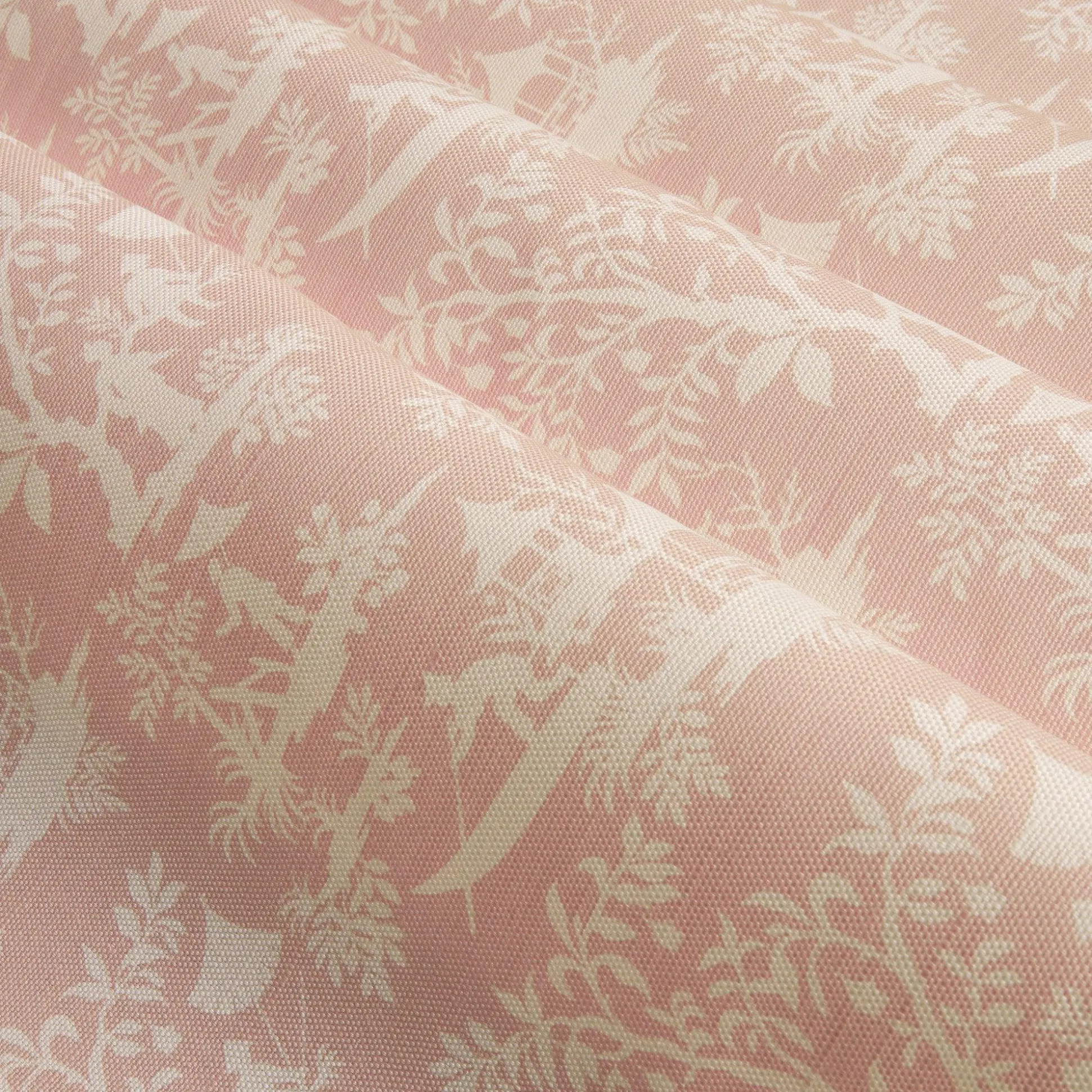 Pink Pagoda Garden Fabric