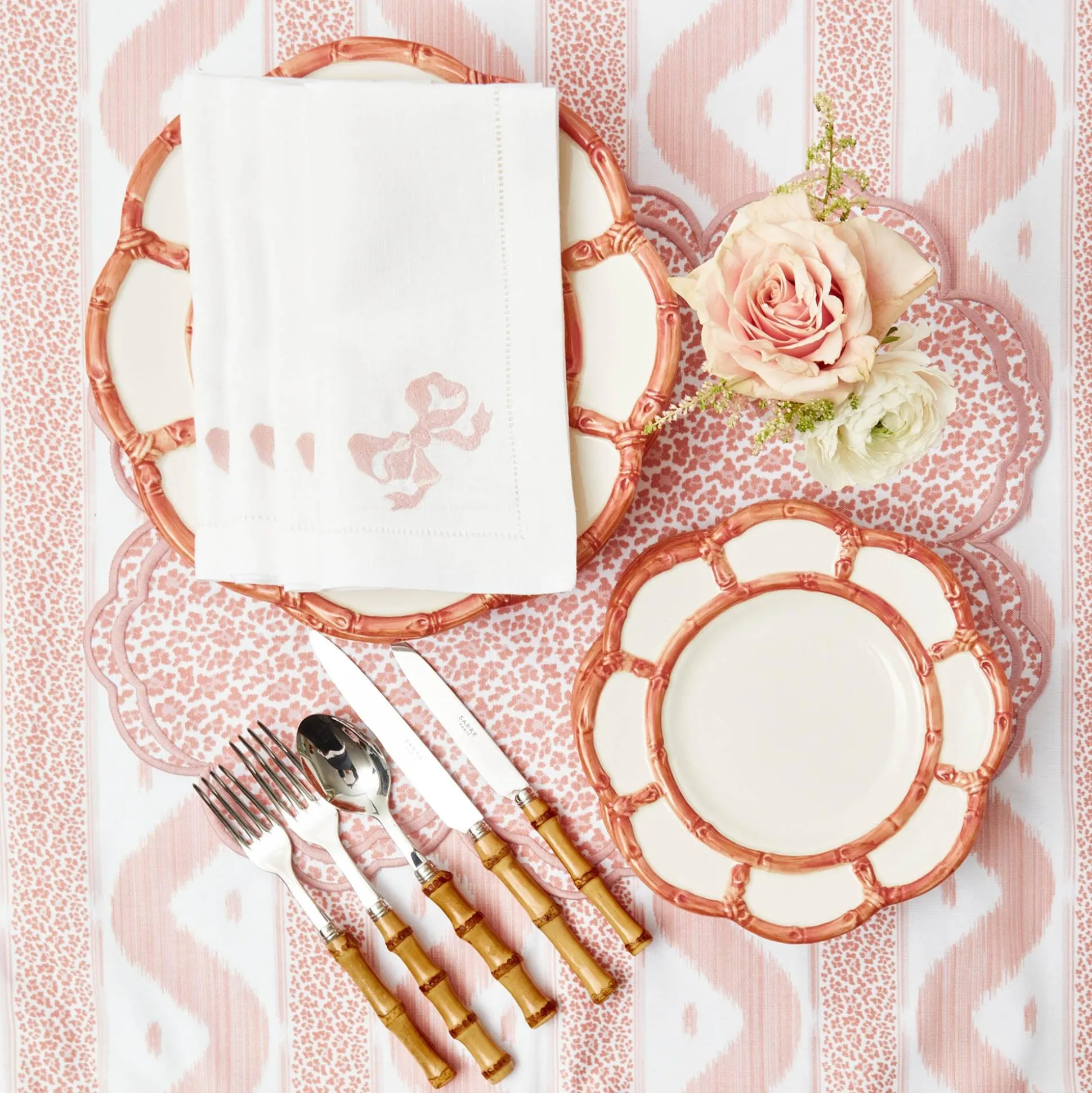 Pink Petal Bamboo Starter Plate