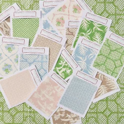Putty Trailing Ferns Fabric