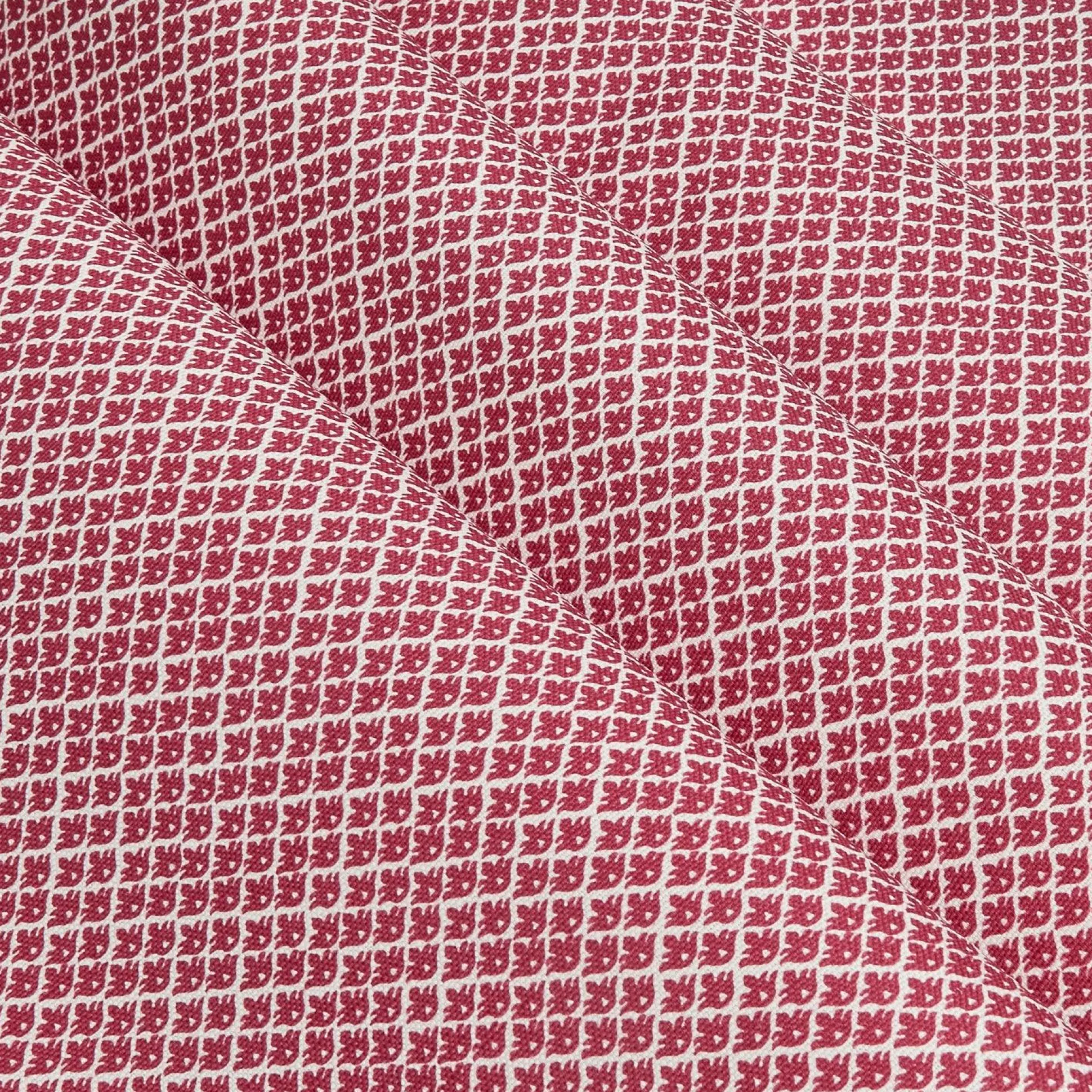 Raspberry Pink Lotus Flower Fabric