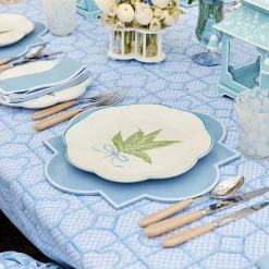 Scalloped Lily Of The Valley Dinner Plate (Set Of 4)