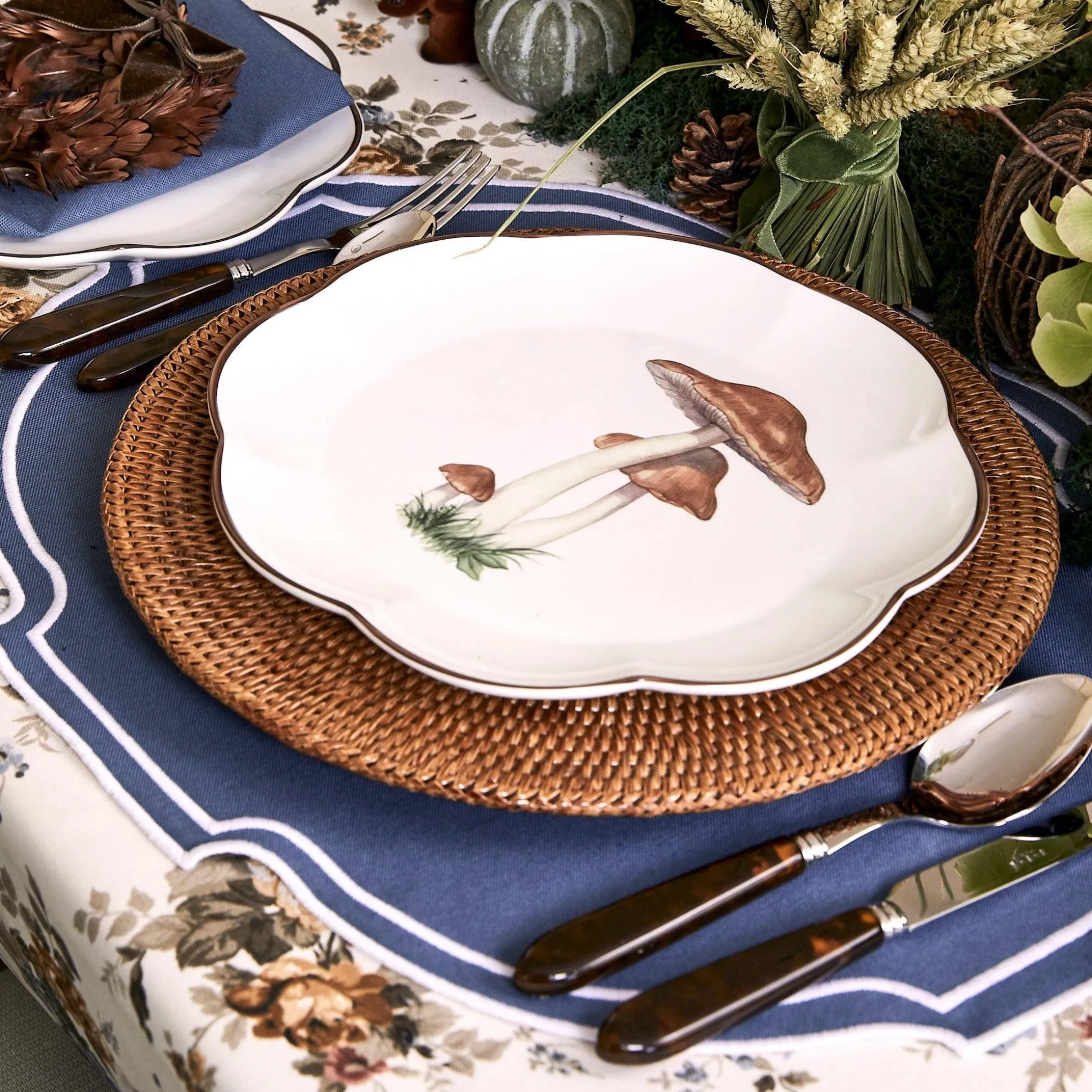Scalloped Mushroom Dinner Plate
