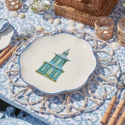 Scalloped Pagoda Dinner Plate (Set Of 4)