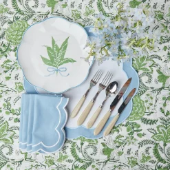 Serena Applique Blue Napkins (Set Of 4)