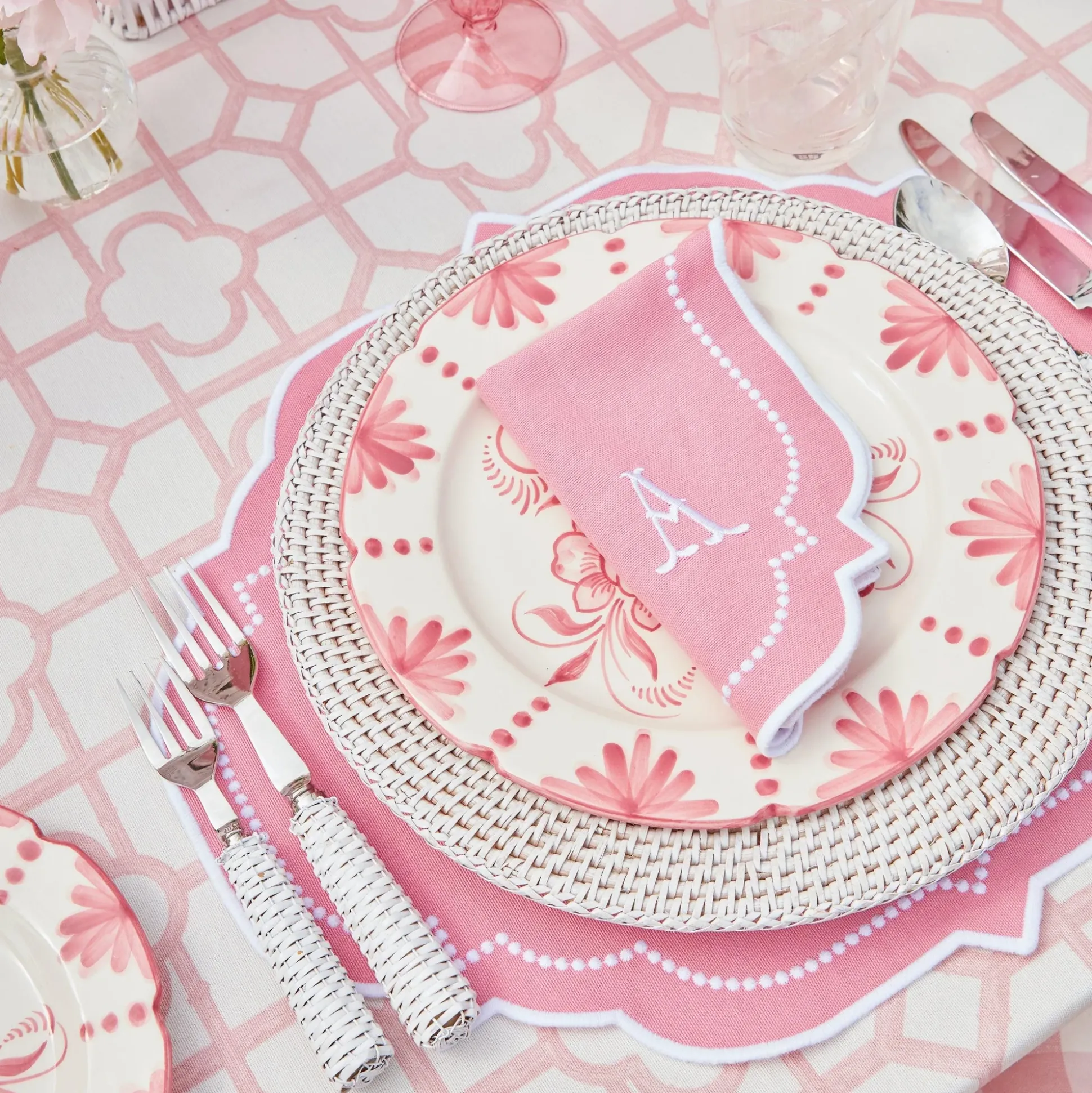 Seville Pink Gardenia Dinner Plate