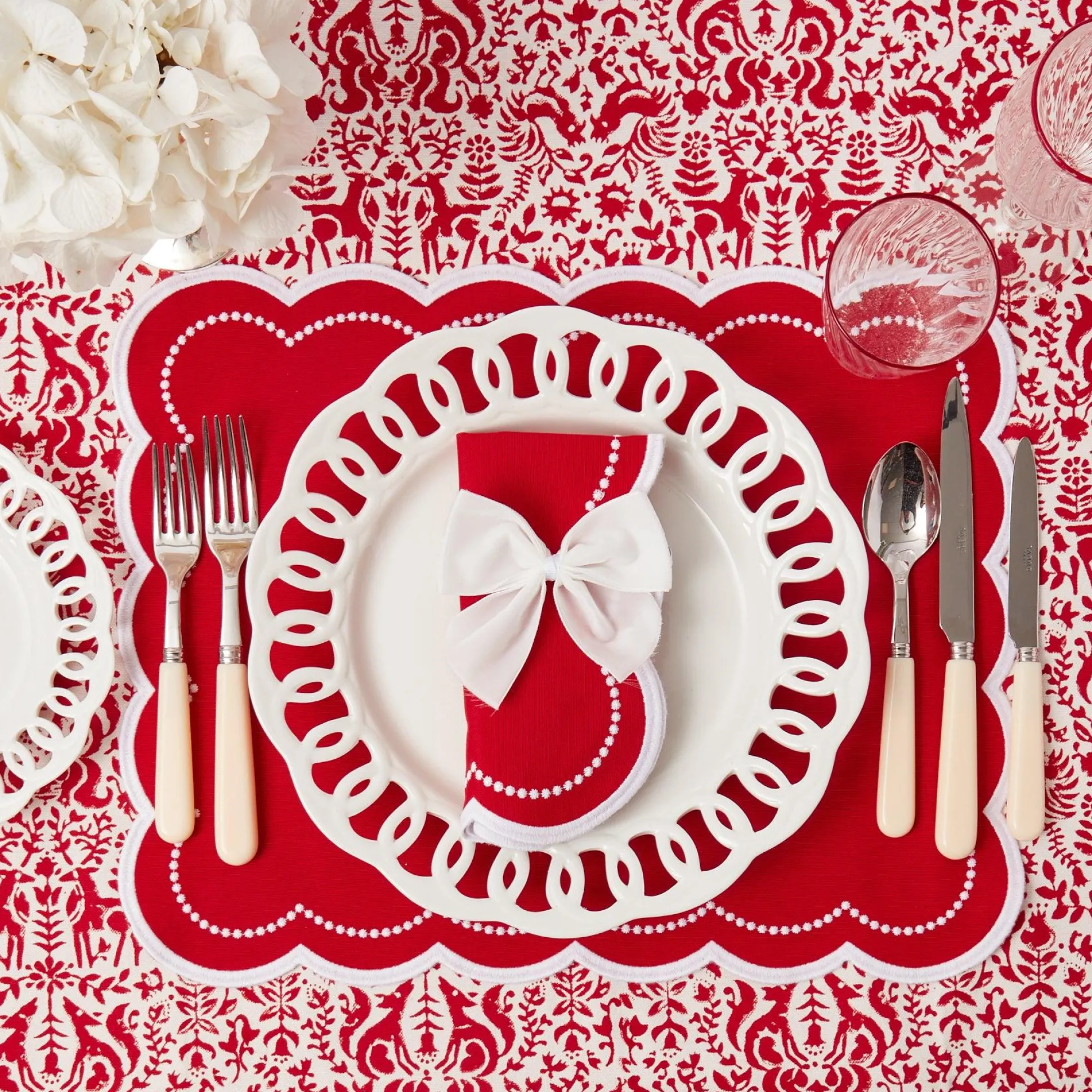 Snow White Velvet Napkin Bows (Set Of 4)