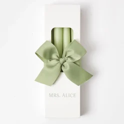 Spring Green Candles (Set Of 8)