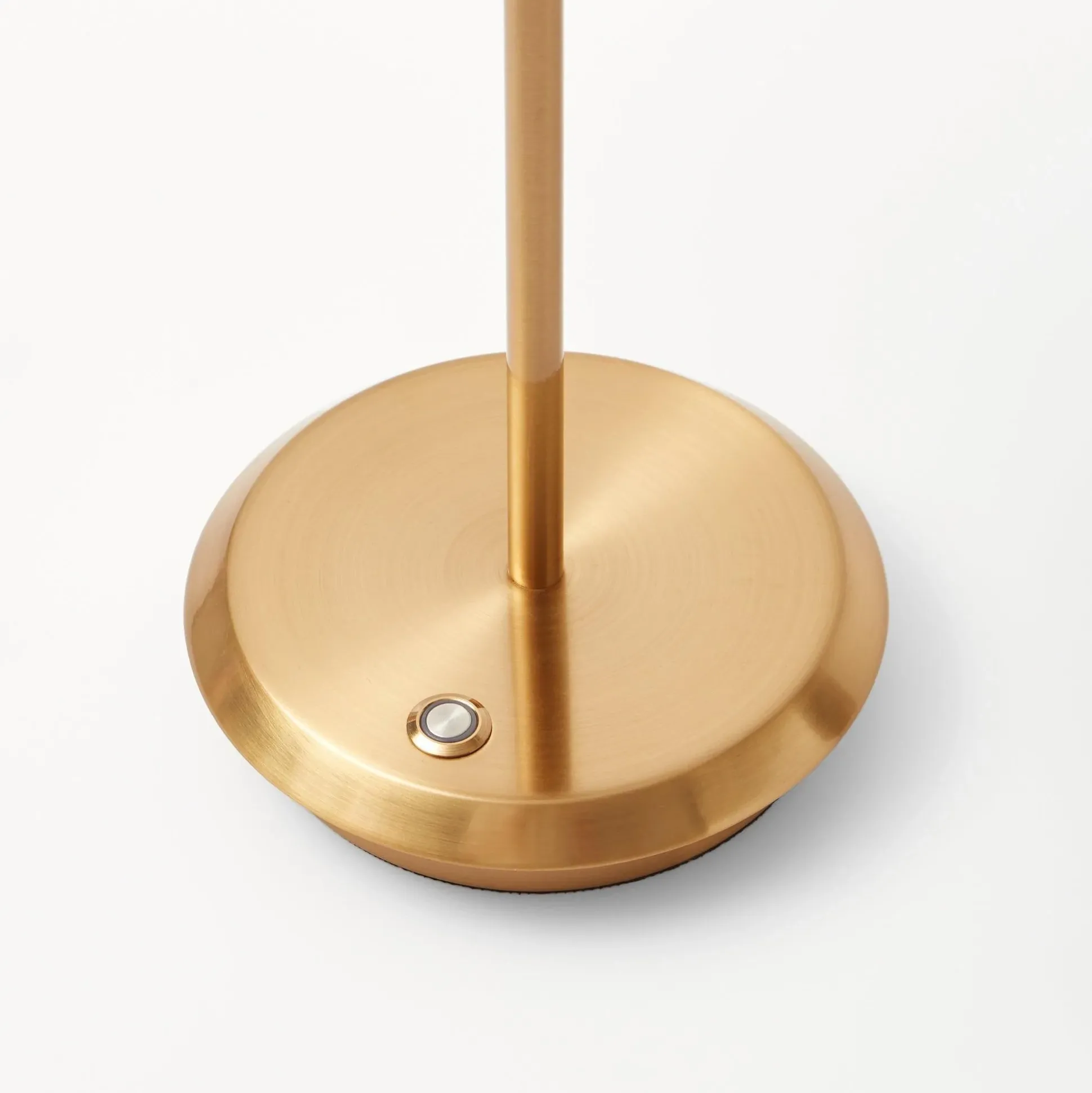 Tall Rechargeable Lamp With Blue Lotus Lampshade