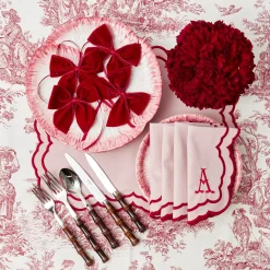 Valerie Pink Napkins (Set Of 4)