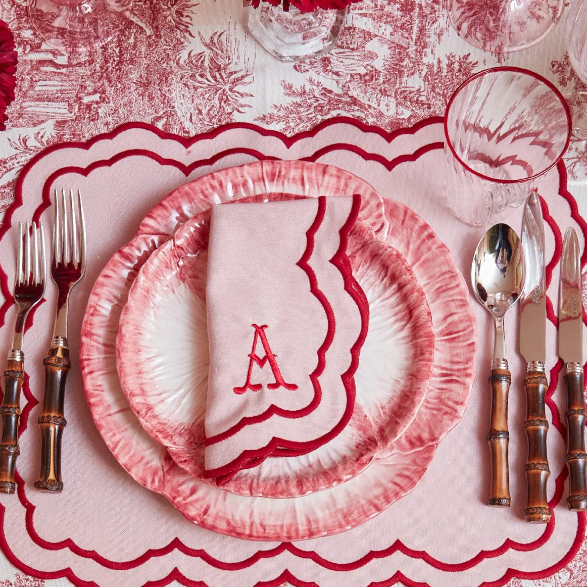 Valerie Pink Placemats (Set Of 4)