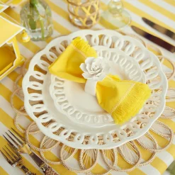 White Lace Dinner Plate