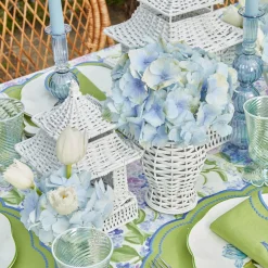 White Rattan Decoration Set