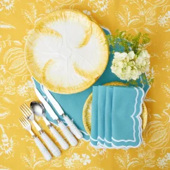 Yellow Capri Lettuce Dinner Plate